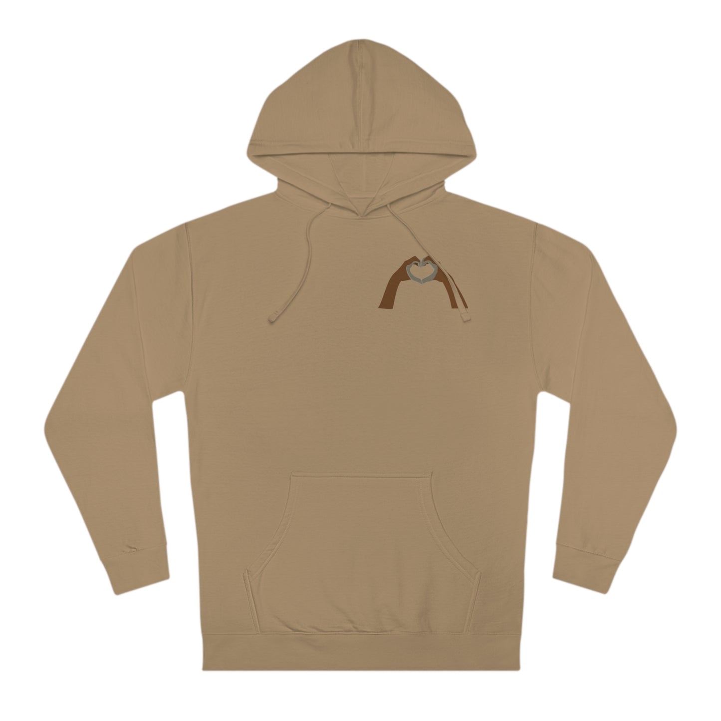 Clay Heart Hands 06 - Pocket Design Hooded Sweatshirt