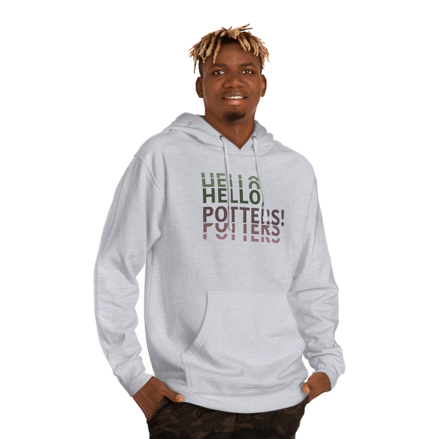 “Hello, Potters!” (Left) - Hooded Sweatshirt