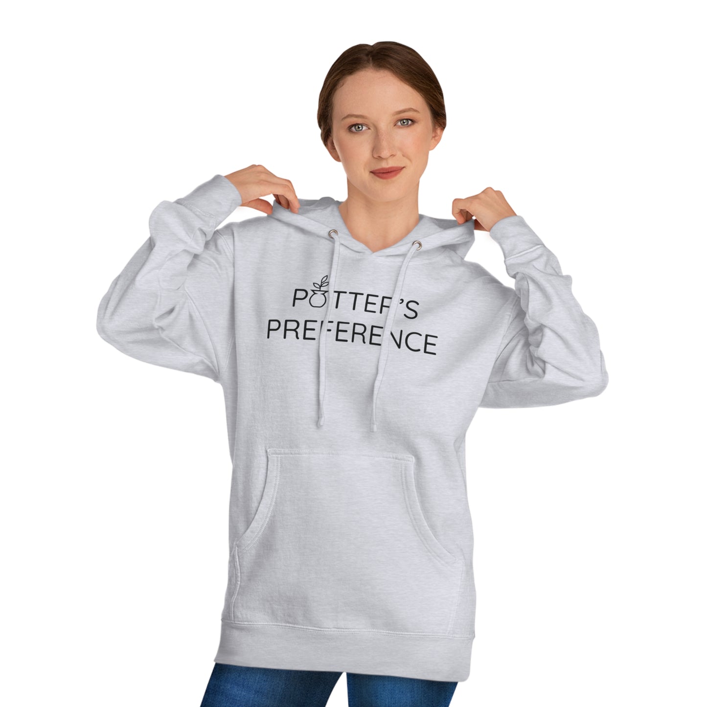 "Potter's Preference" Black Text Hooded Sweatshirt