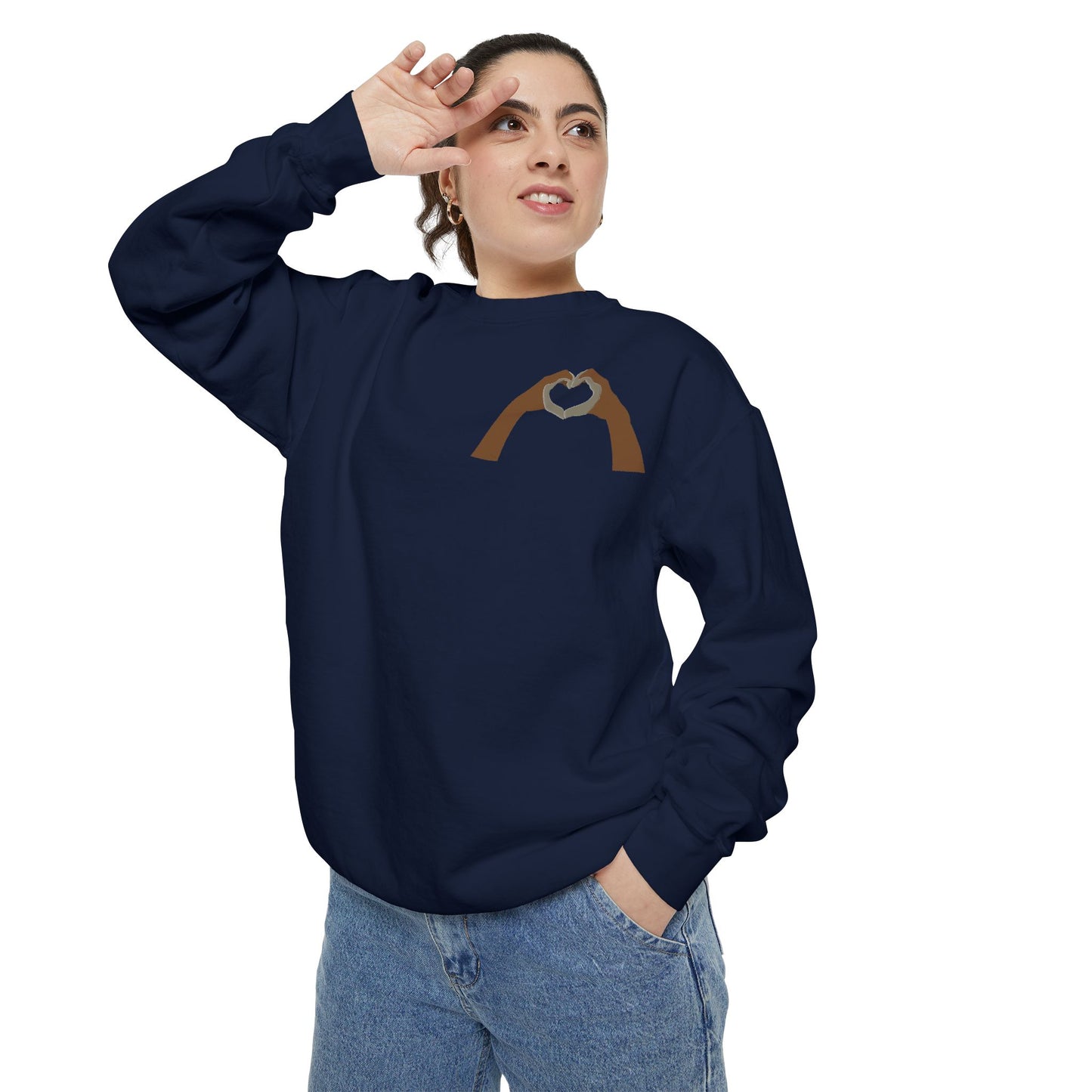 Clay Heart Hands 06 - Pocket Design Sweatshirt