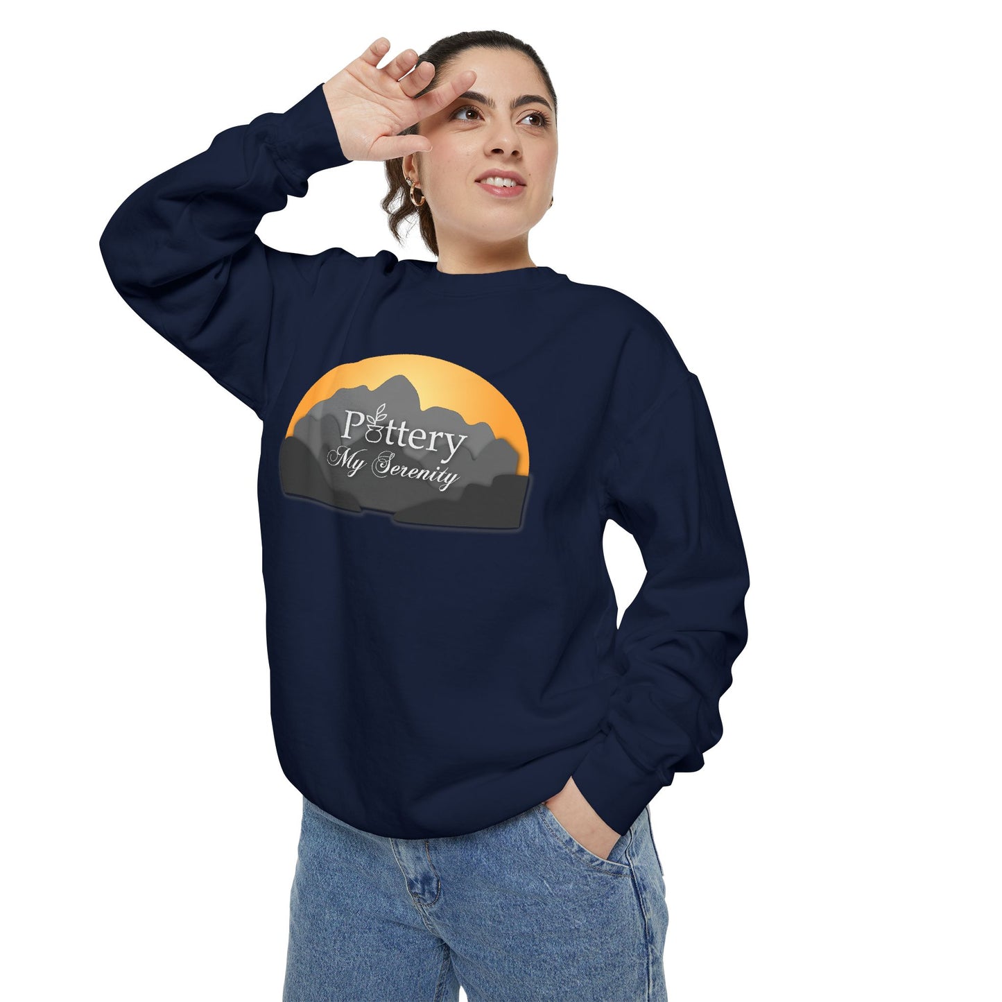 “Pottery My Serenity” Mountain Sweatshirt