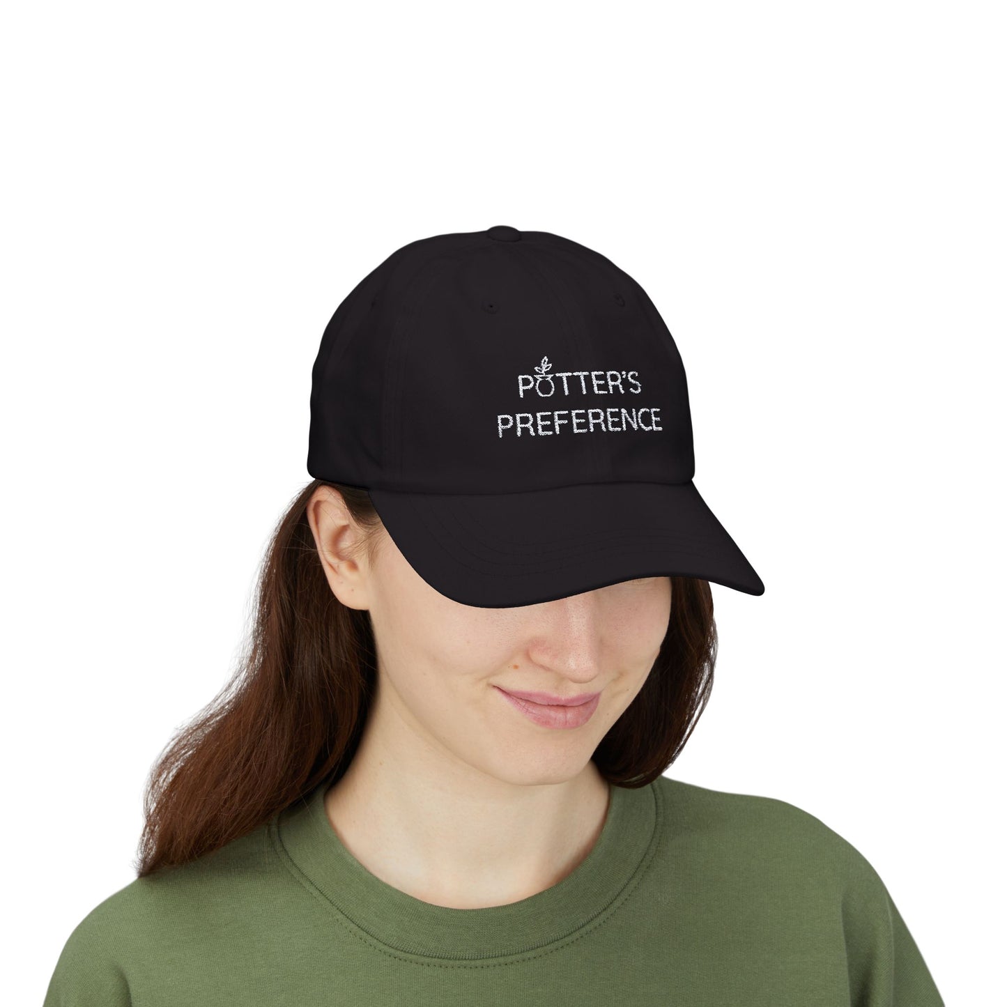 Embroidered "Potter's Preference" Black Baseball Cap