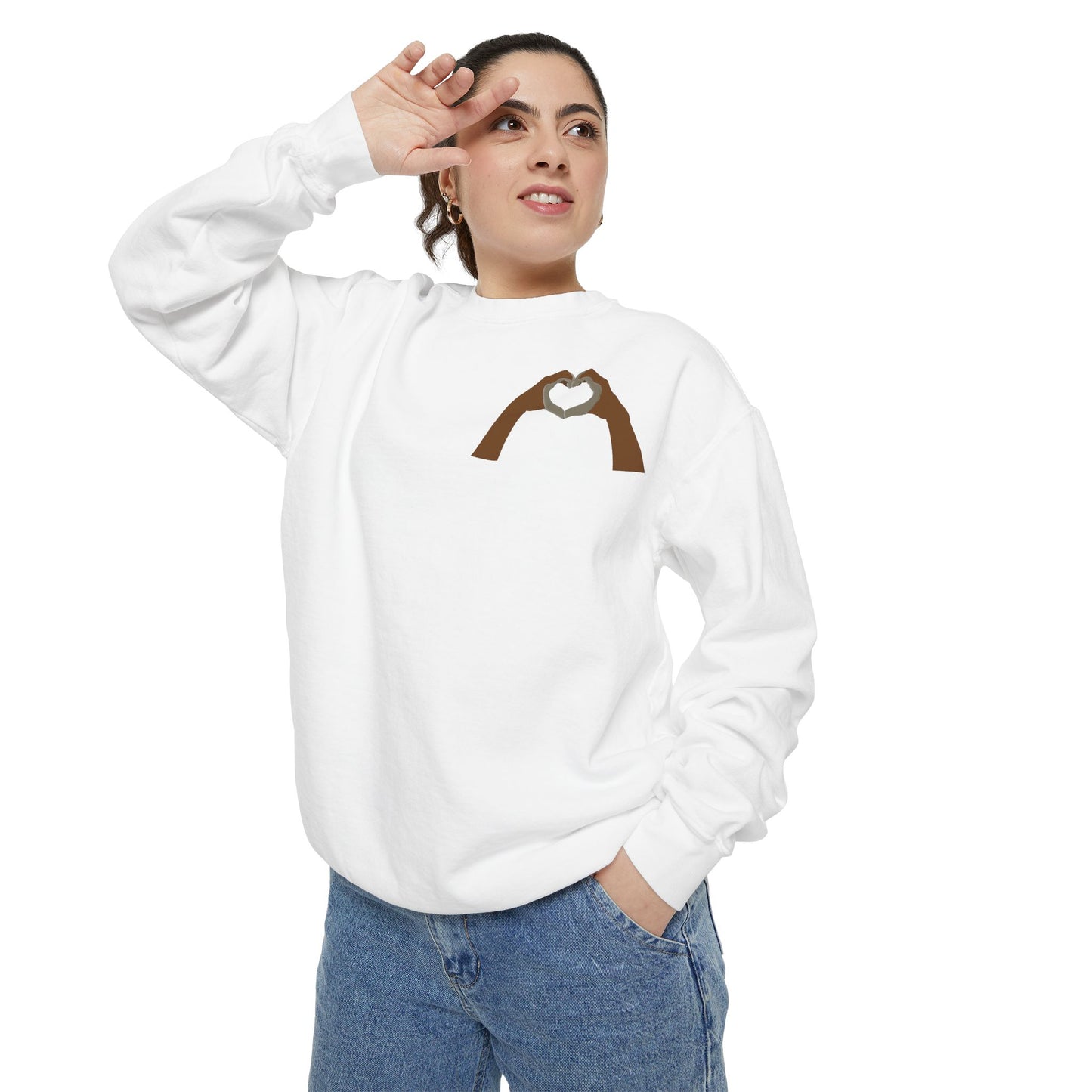 Clay Heart Hands 06 - Pocket Design Sweatshirt