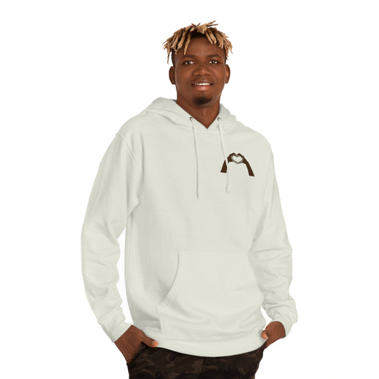 Clay Heart Hands 07 - Pocket Design Hooded Sweatshirt