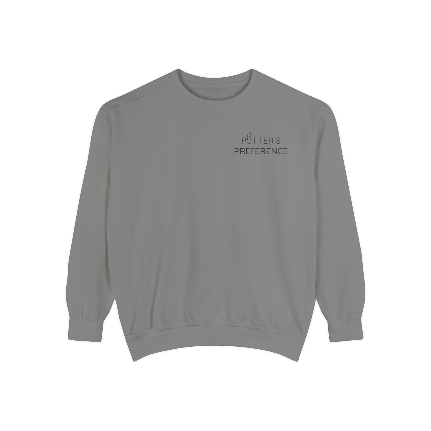 "Potter's Preference" Black Pocket Text Sweatshirt