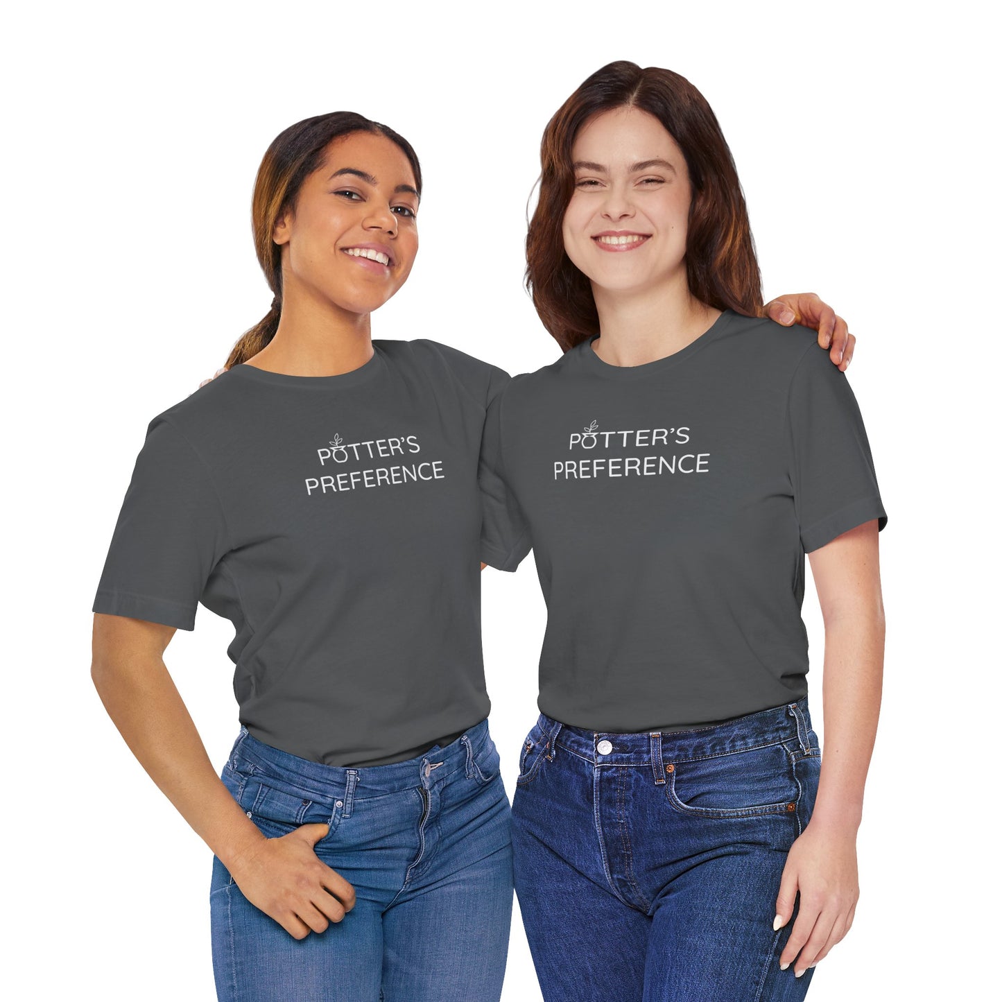 "Potter's Preference" White Text Unisex Text