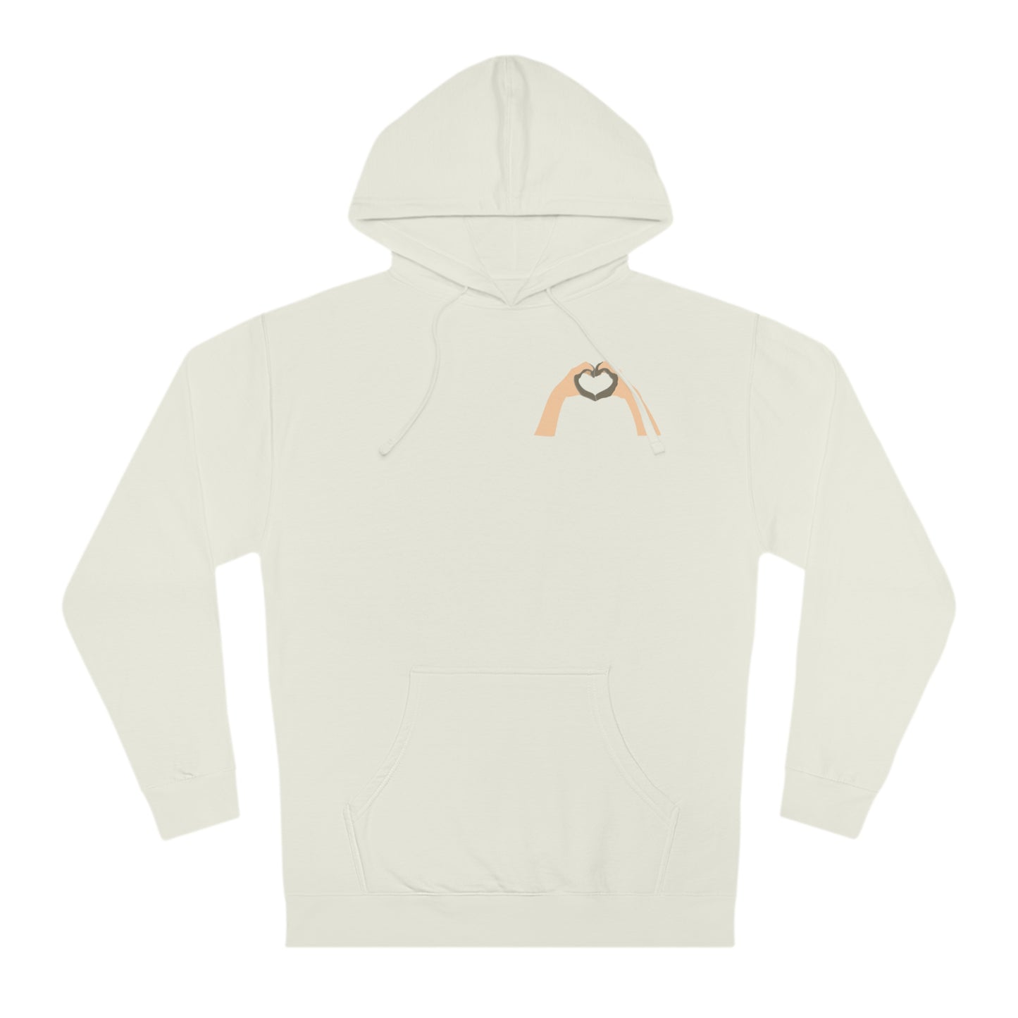 Clay Heart Hands 02 - Pocket Design Hooded Sweatshirt