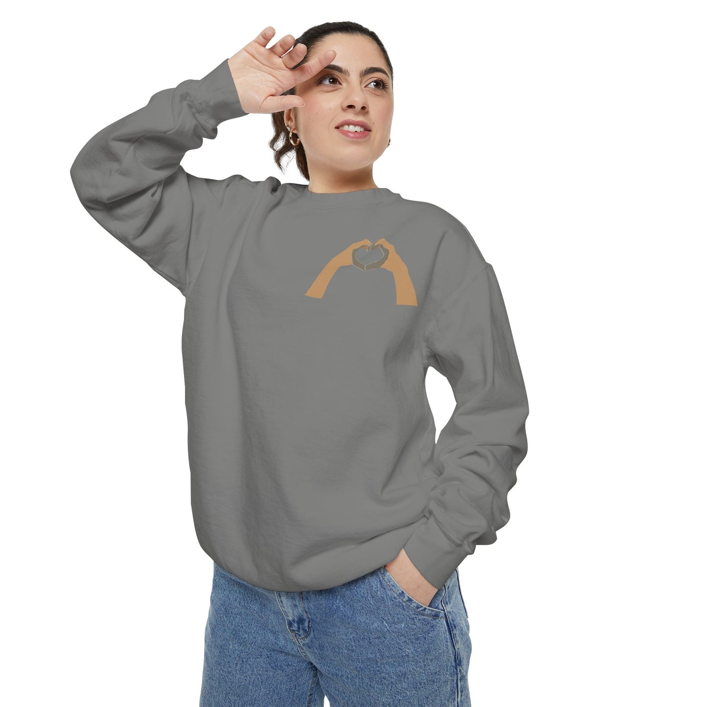 Clay Heart Hands 04 - Pocket Design Sweatshirt