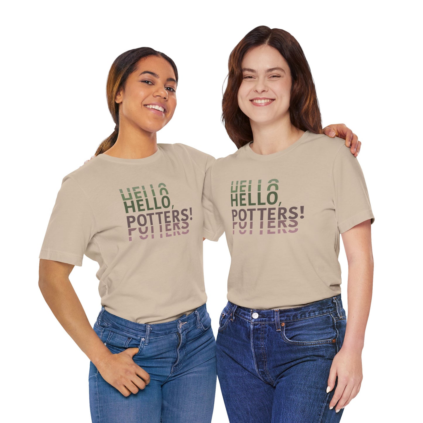 "Hello, Potters!" Left Unisex Tee