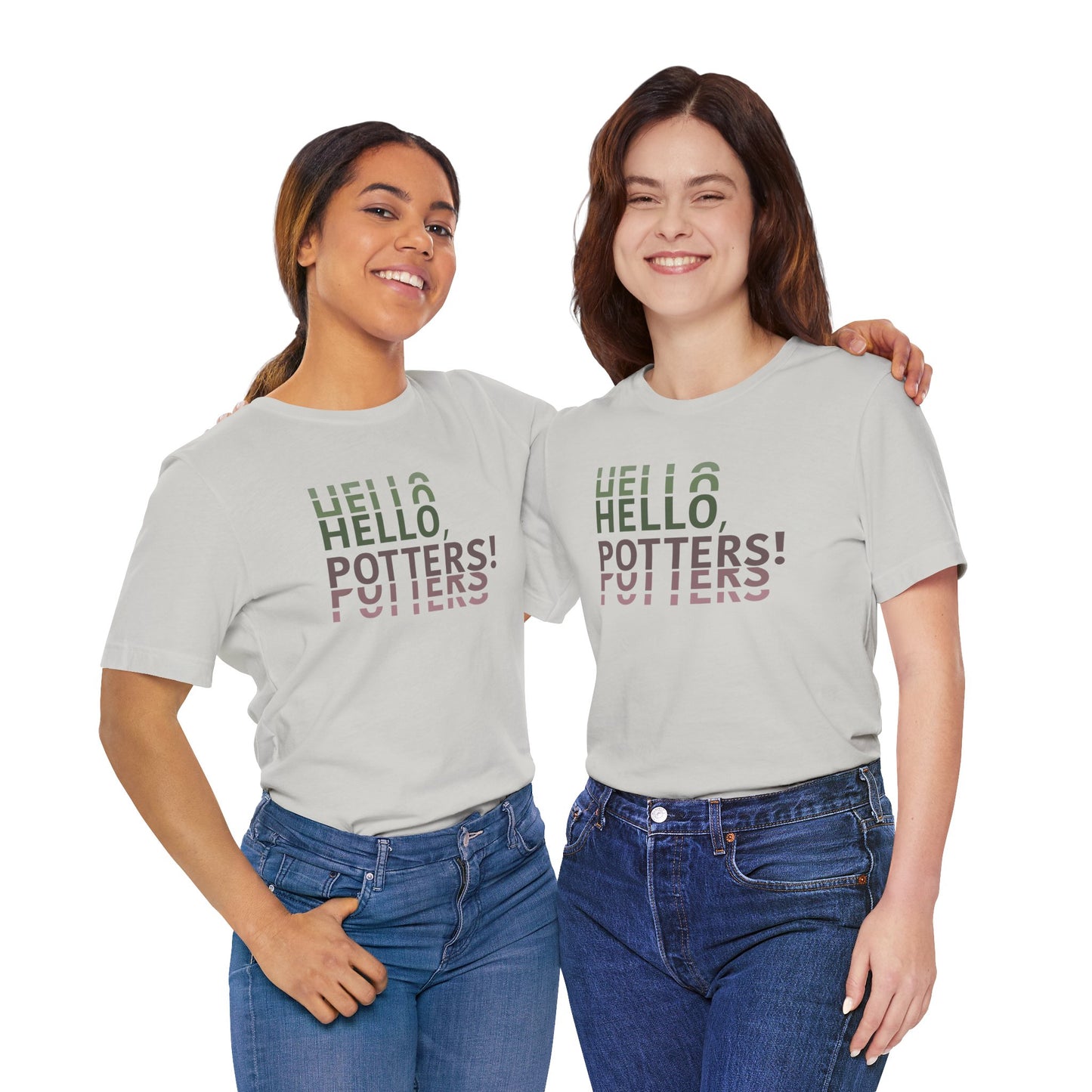 "Hello, Potters!" Left Unisex Tee