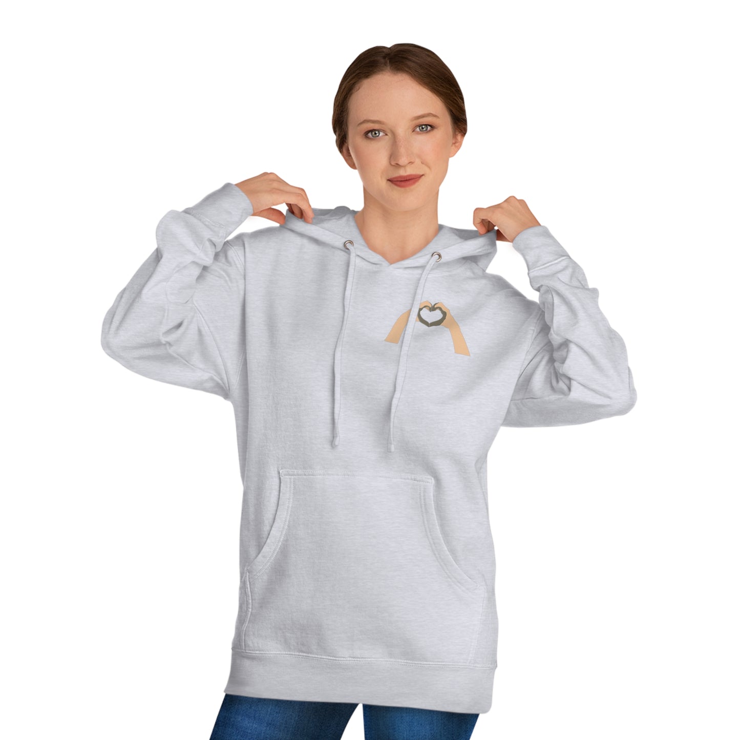 Clay Heart Hands 02 - Pocket Design Hooded Sweatshirt