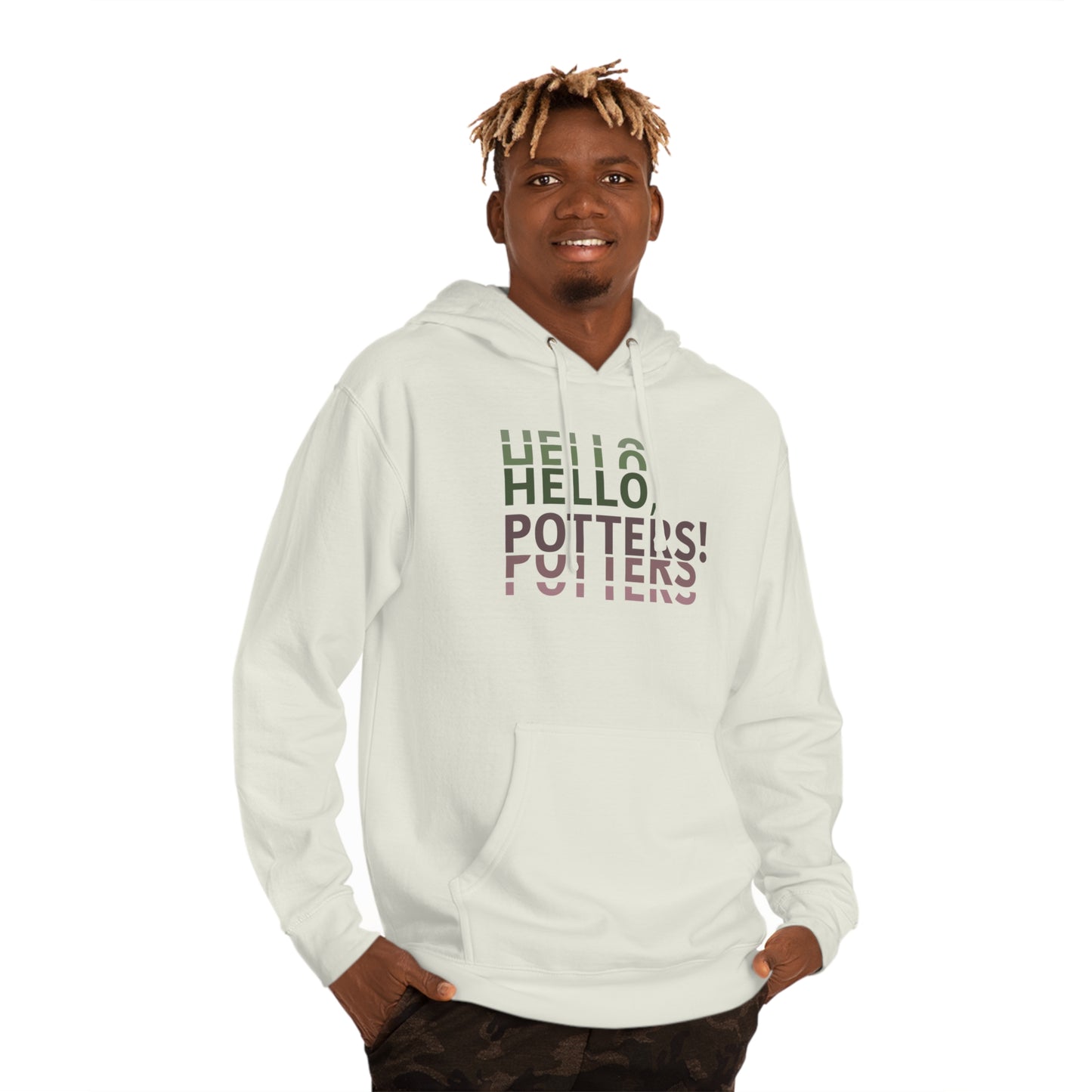 “Hello, Potters!” (Left) - Hooded Sweatshirt