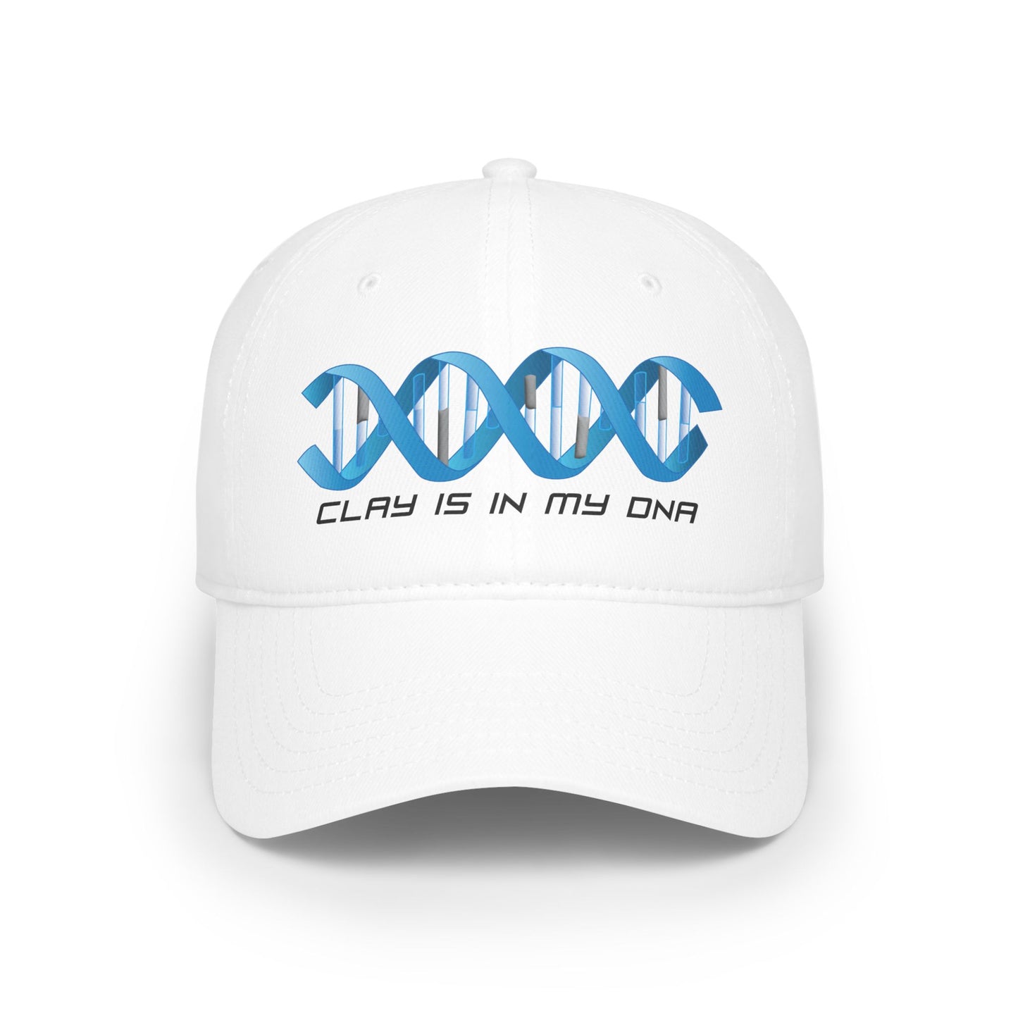 White "Clay Is In My DNA" Baseball Cap