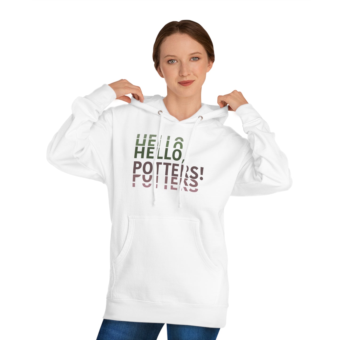 “Hello, Potters!” (Left) - Hooded Sweatshirt