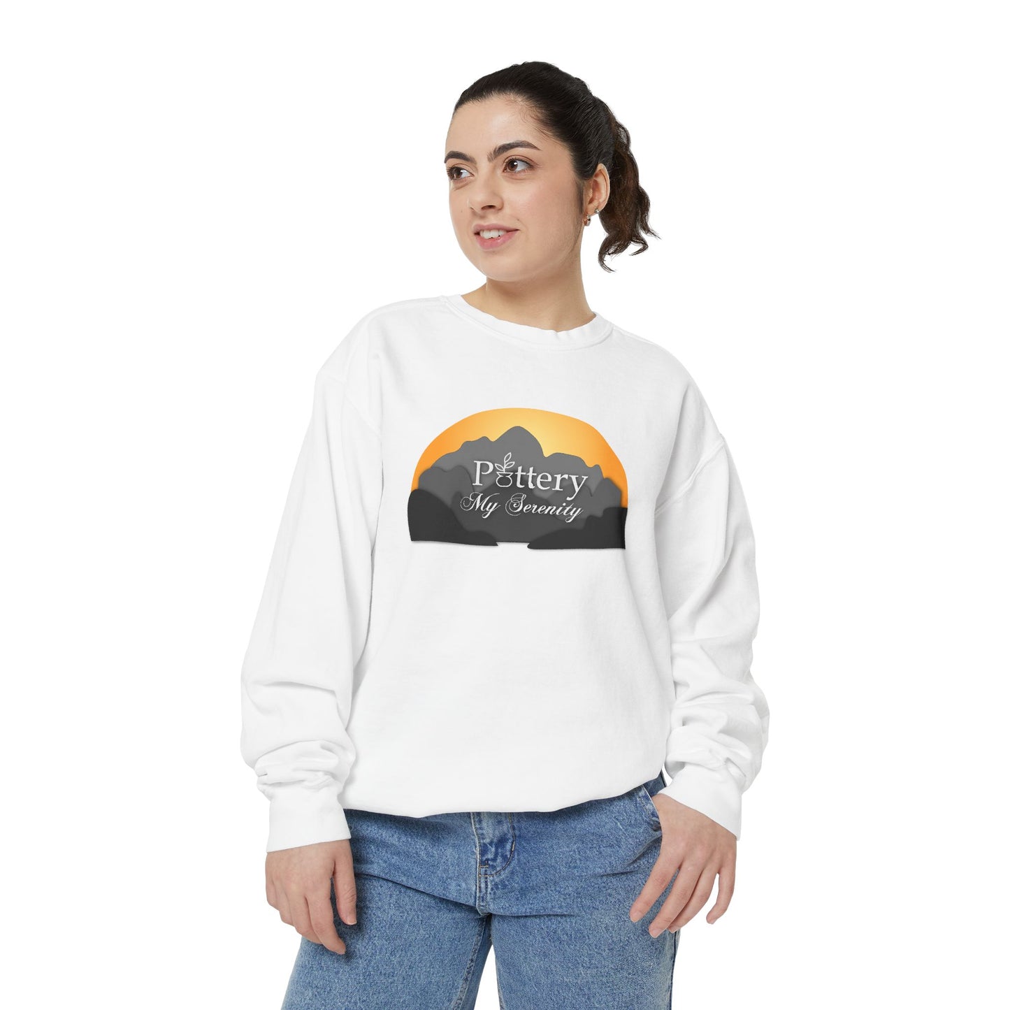 “Pottery My Serenity” Mountain Sweatshirt