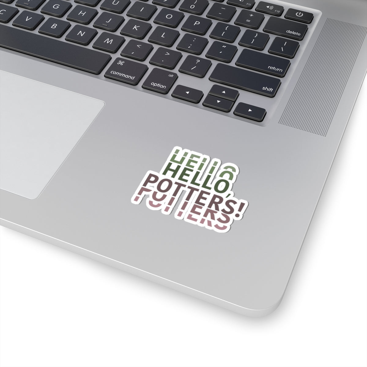 "Hello, Potters!" Sticker (Center)