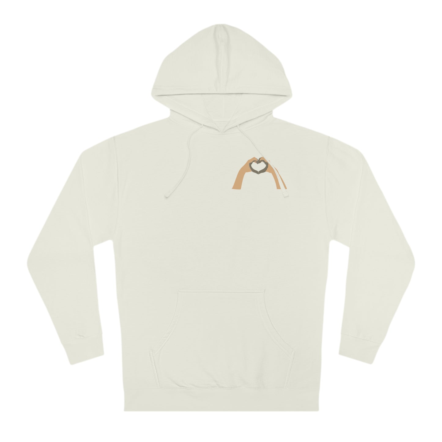 Clay Heart Hands 03 - Pocket Design Hooded Sweatshirt