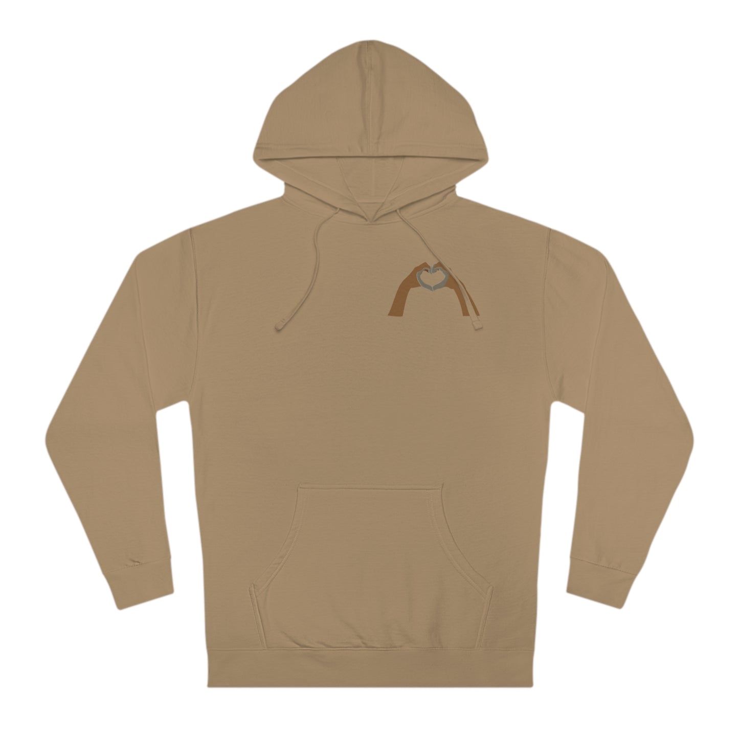 Clay Heart Hands 05 - Pocket Design Hooded Sweatshirt