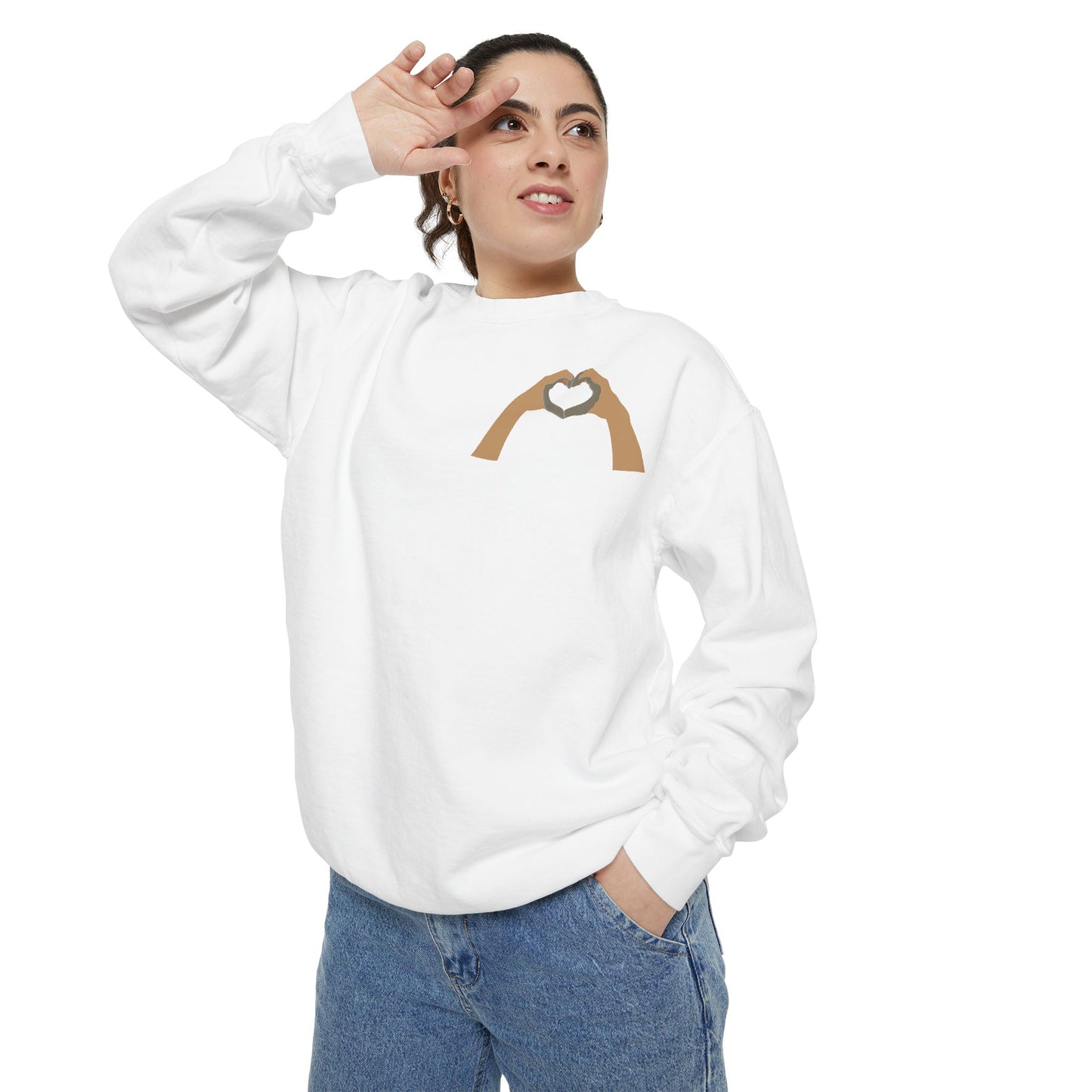 Clay Heart Hands 04 - Pocket Design Sweatshirt