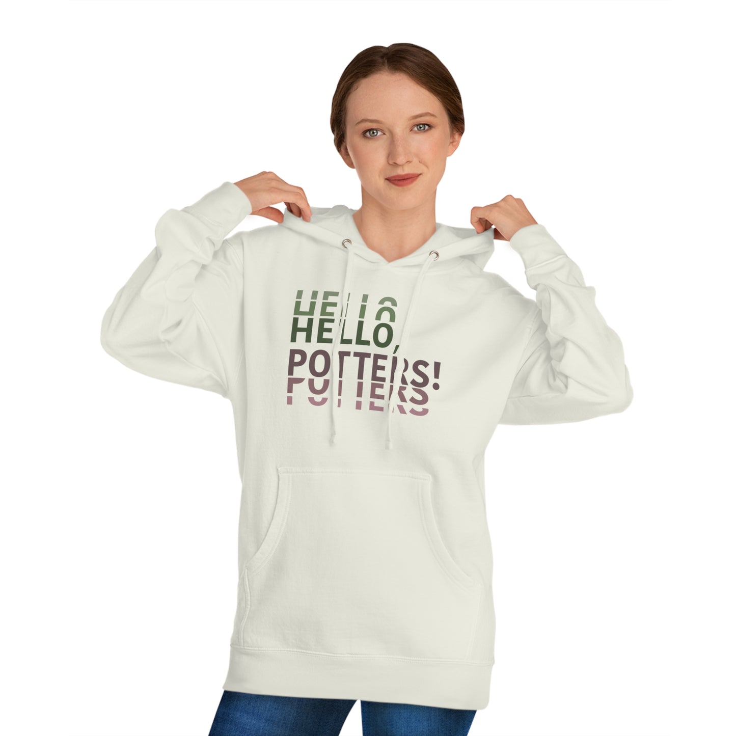 “Hello, Potters!” (Left) - Hooded Sweatshirt