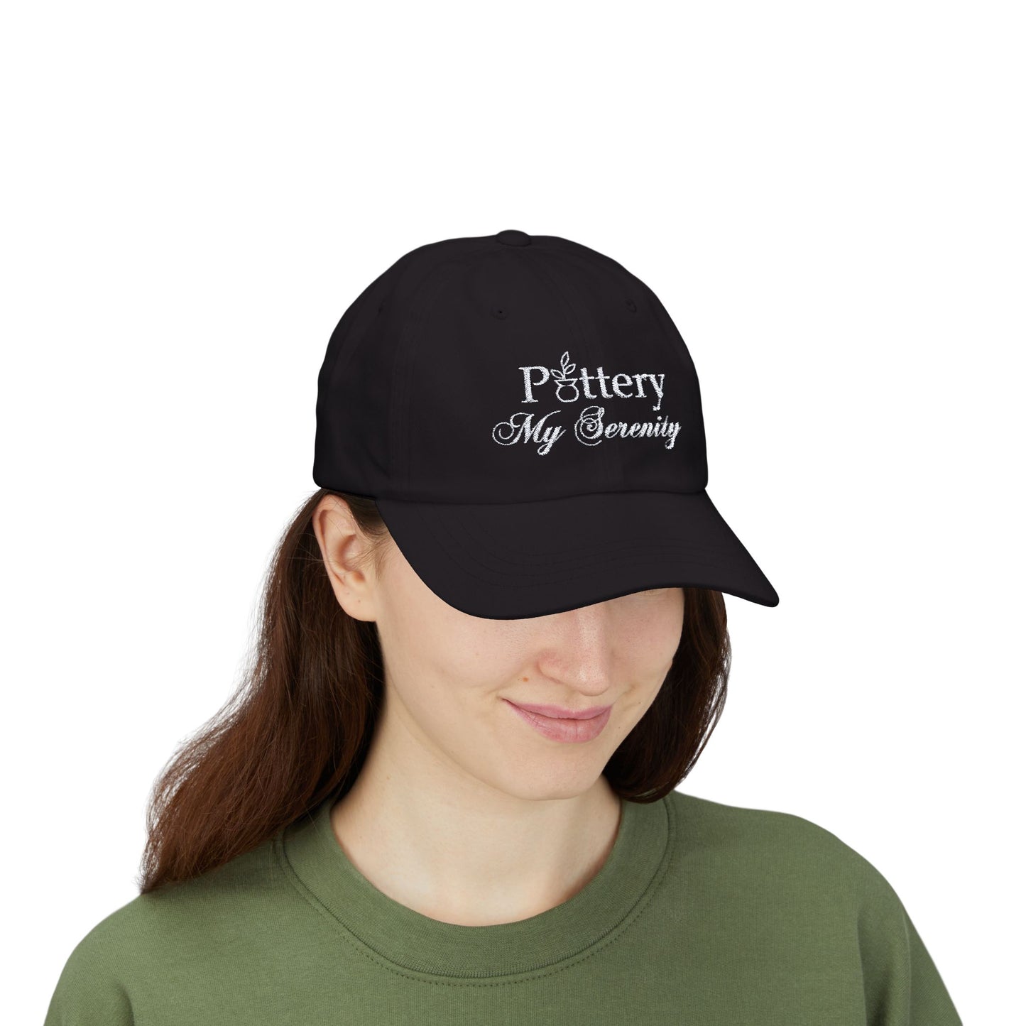 Embroidered "Pottery My Serenity" Black Baseball Cap