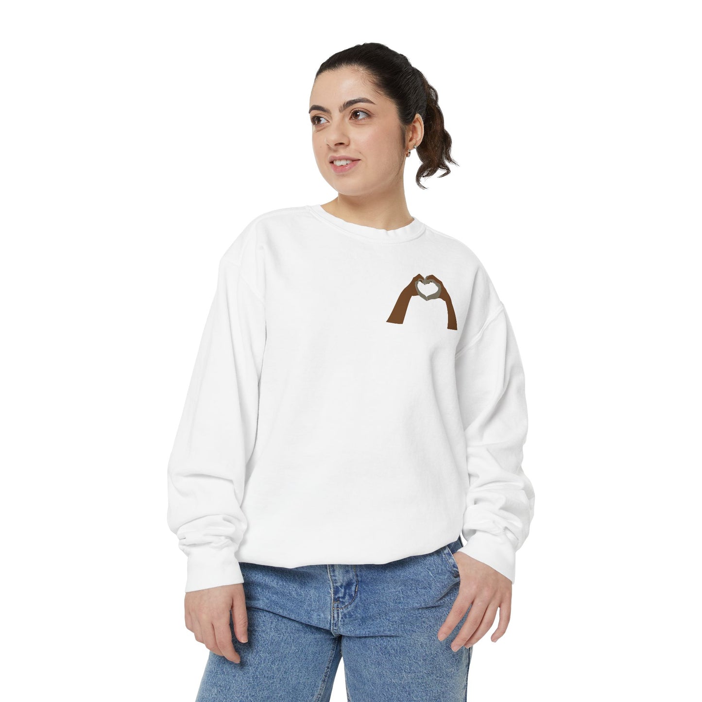 Clay Heart Hands 06 - Pocket Design Sweatshirt