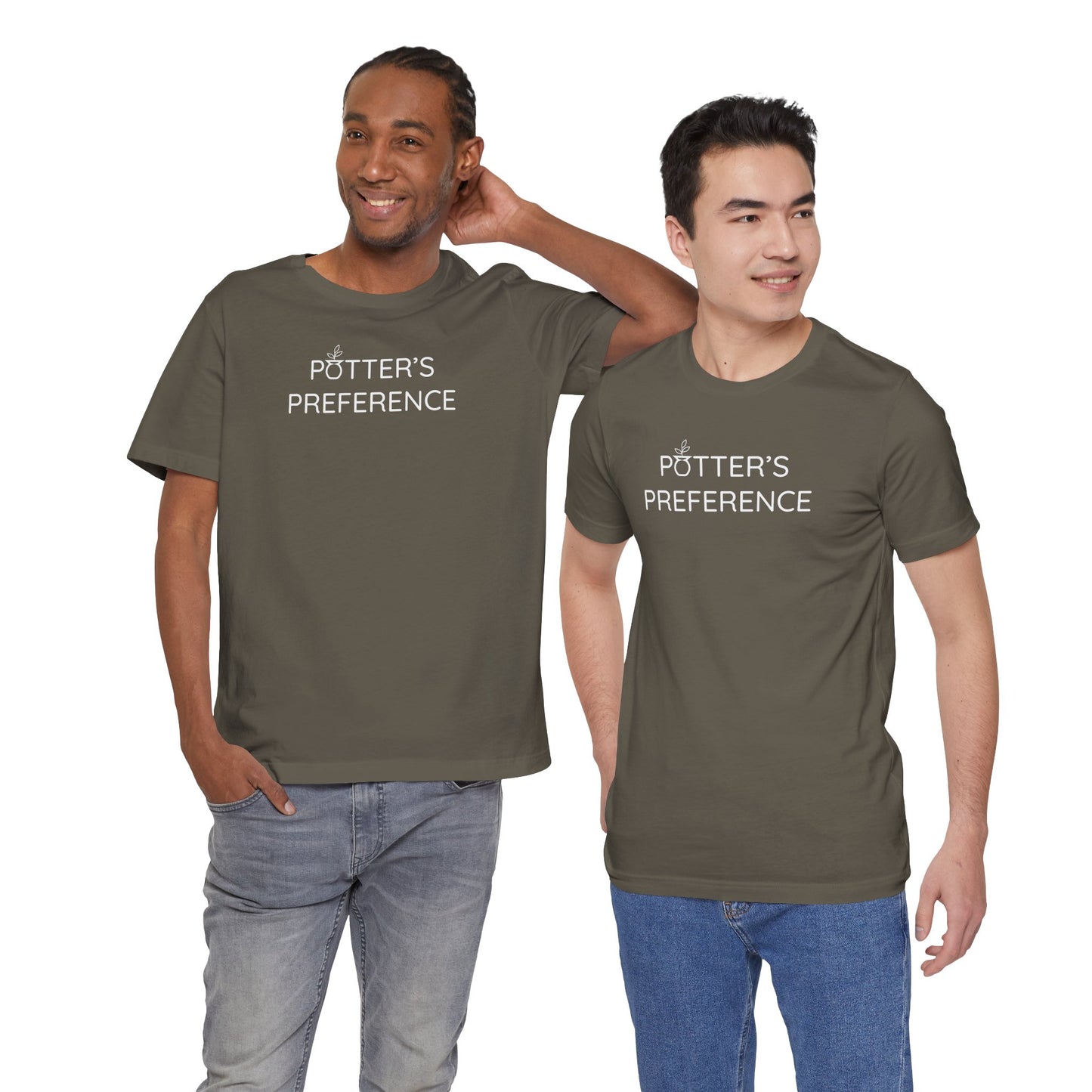 "Potter's Preference" White Text Unisex Text