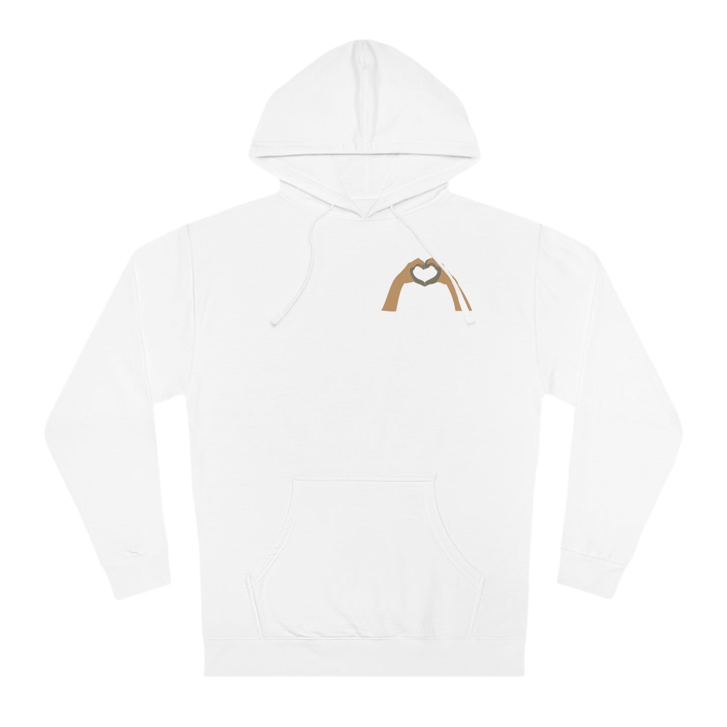 Clay Heart Hands 04 - Pocket Design Hooded Sweatshirt