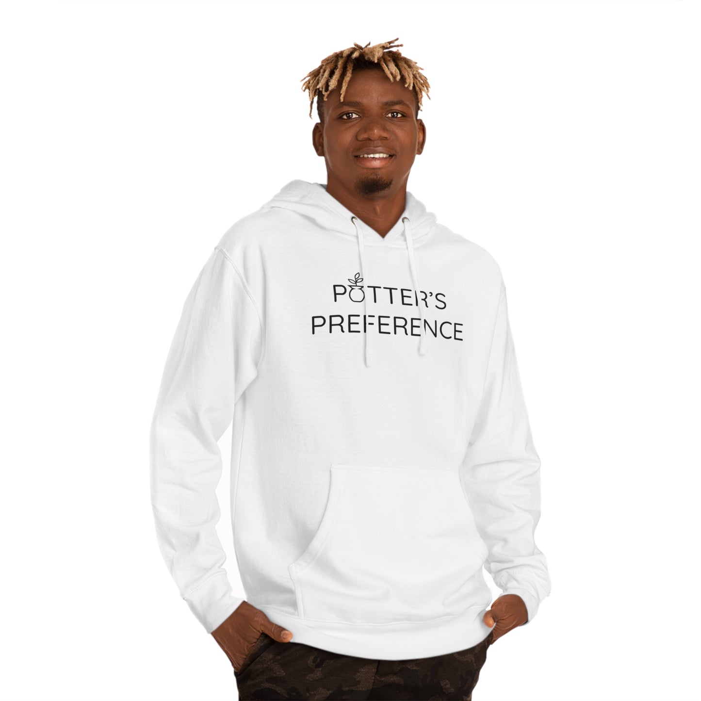 "Potter's Preference" Black Text Hooded Sweatshirt