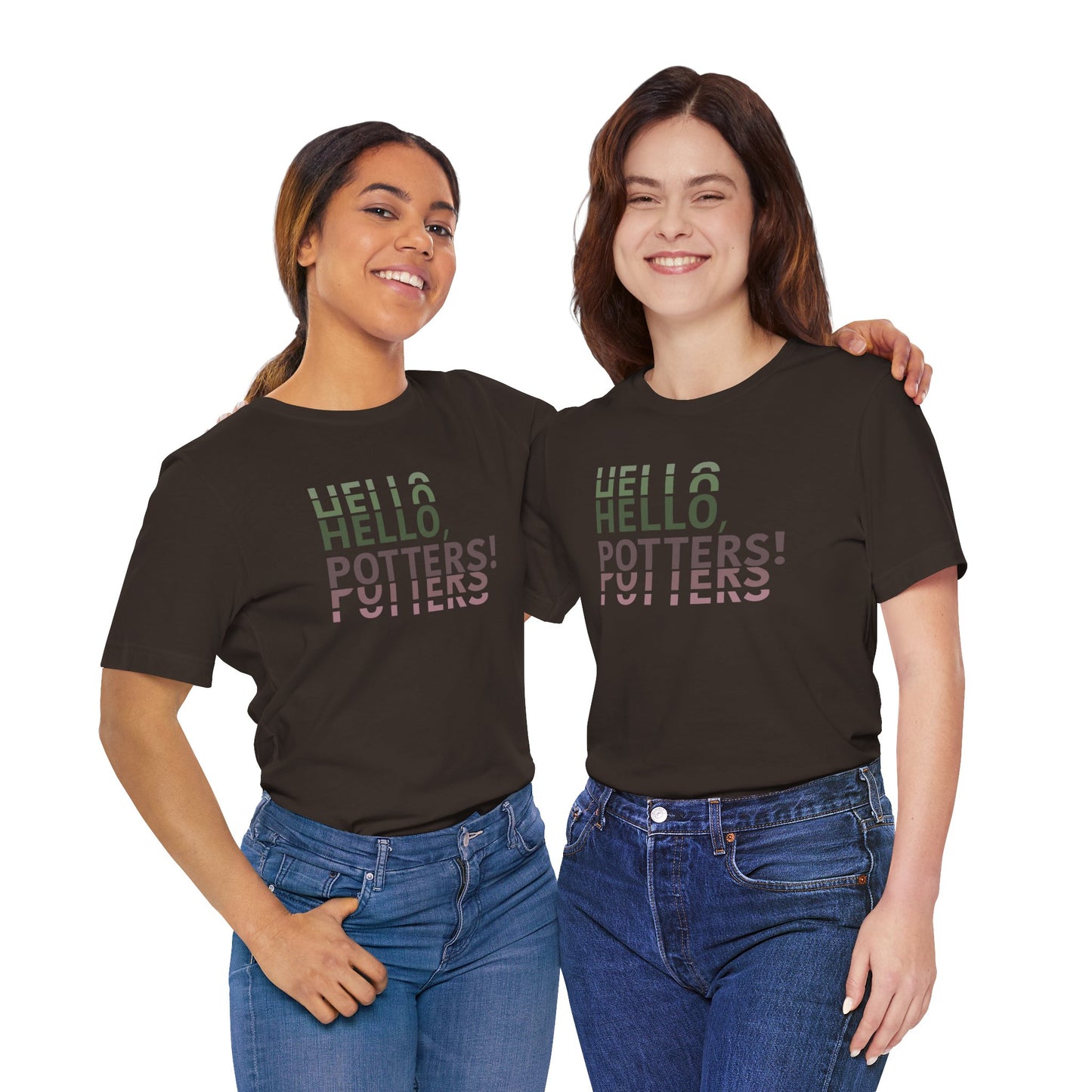 "Hello, Potters!" Left Unisex Tee