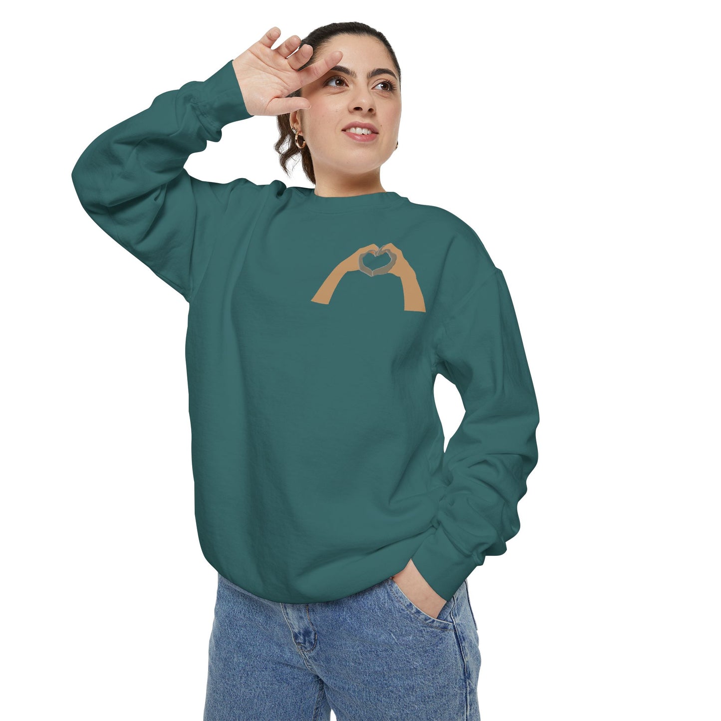 Clay Heart Hands 04 - Pocket Design Sweatshirt