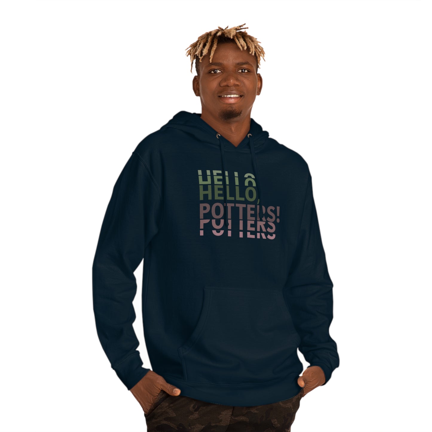 “Hello, Potters!” (Left) - Hooded Sweatshirt