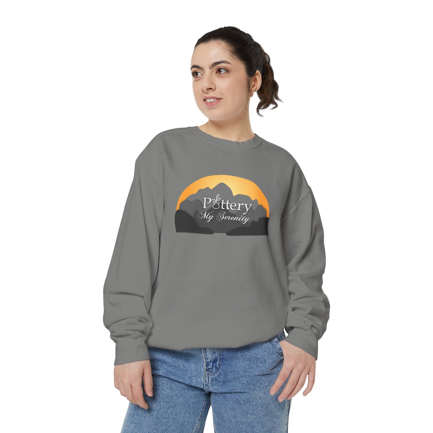 “Pottery My Serenity” Mountain Sweatshirt