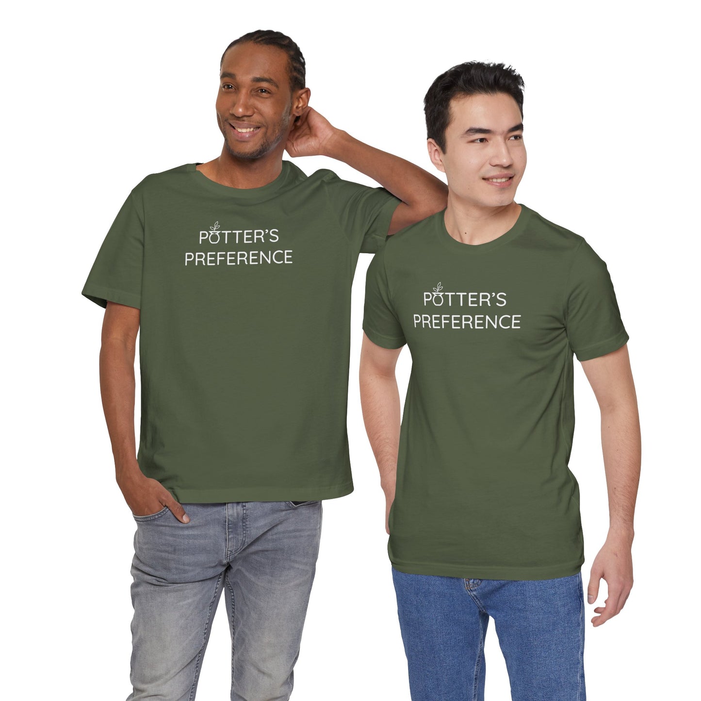 "Potter's Preference" White Text Unisex Text