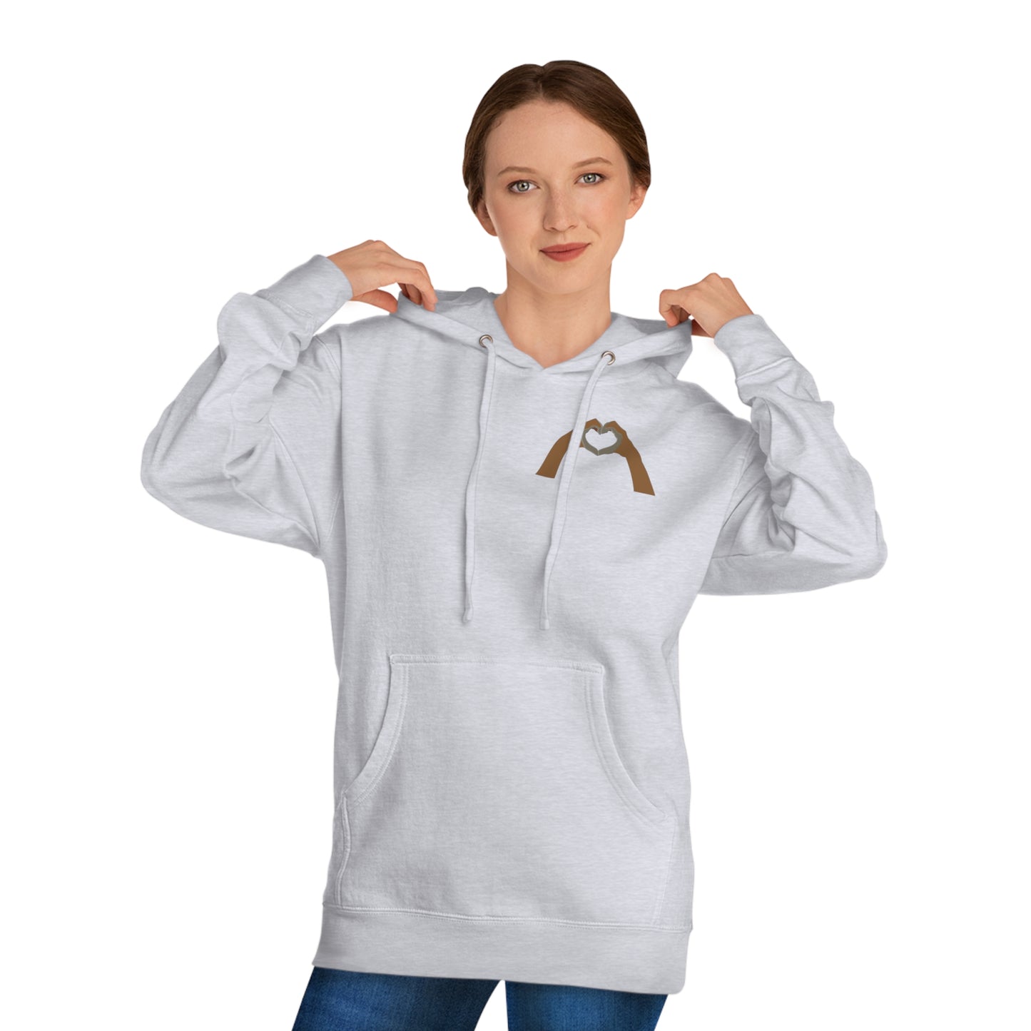 Clay Heart Hands 05 - Pocket Design Hooded Sweatshirt