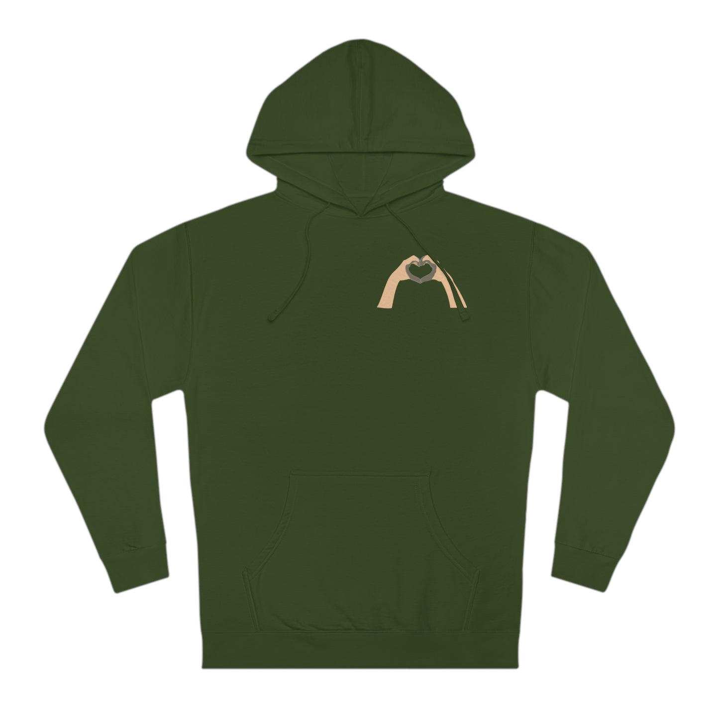 Clay Heart Hands 02 - Pocket Design Hooded Sweatshirt