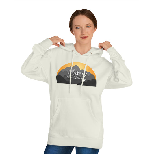 “Pottery My Serenity” Mountain Hooded Sweatshirt