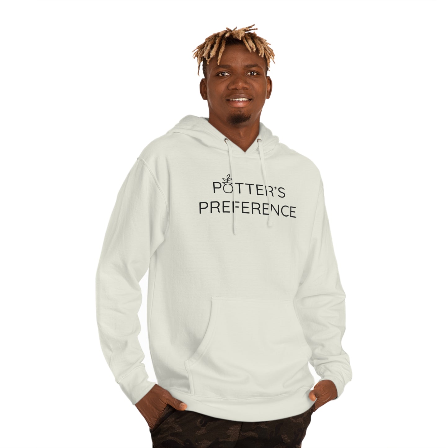 "Potter's Preference" Black Text Hooded Sweatshirt