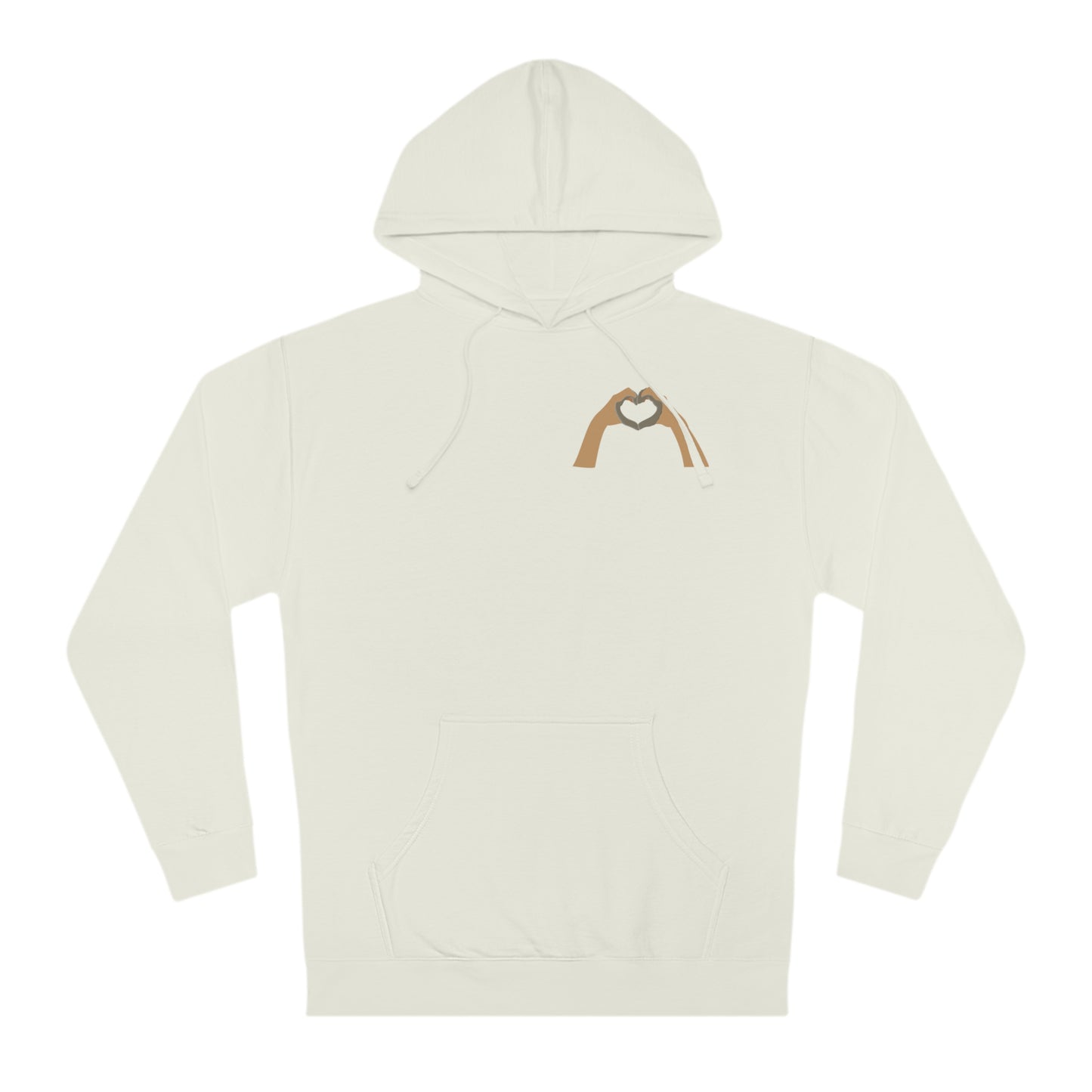 Clay Heart Hands 04 - Pocket Design Hooded Sweatshirt